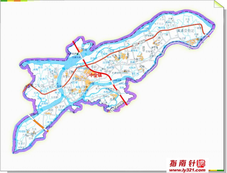东莞中堂镇地图
