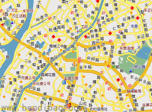 东莞莞城区地图_东莞市地图查询图片