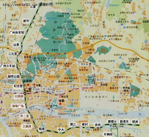 广州地铁二号线地图_交通地图库