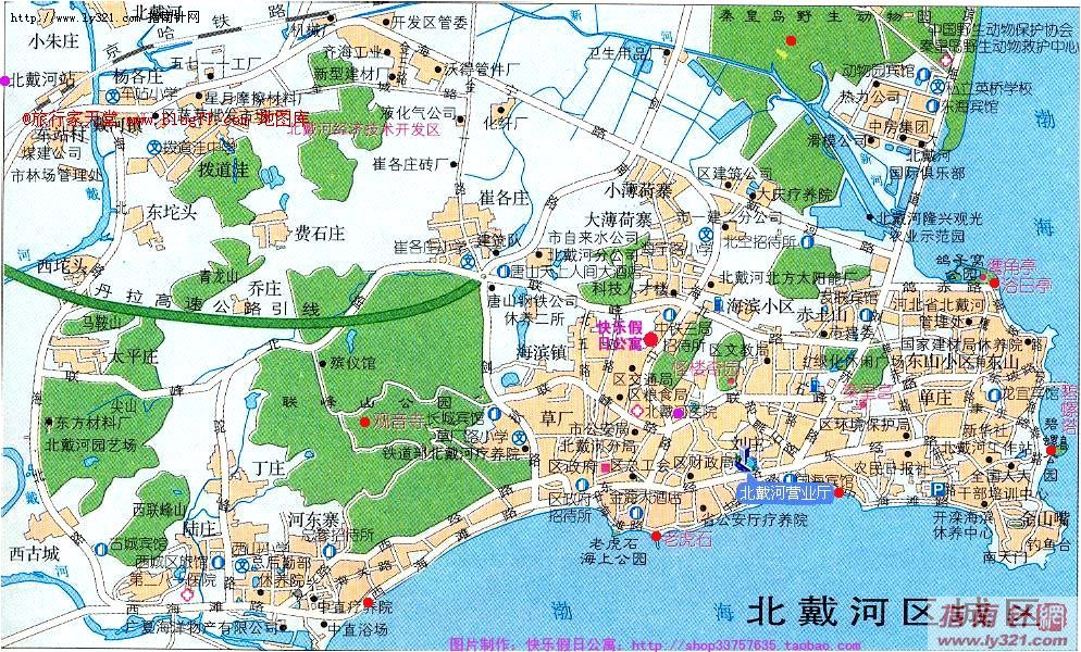北戴河交通地图_秦皇岛市地图查询图片