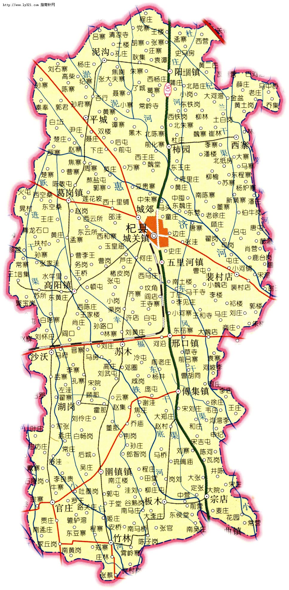 河南杞县地图图片; 杞县地图; 国内地图 河南地图 开封地图