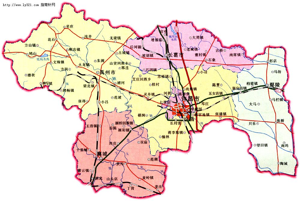 370255 - 34kb - jpeg 许昌地图,清晰精准的 许昌市地图,许昌电子