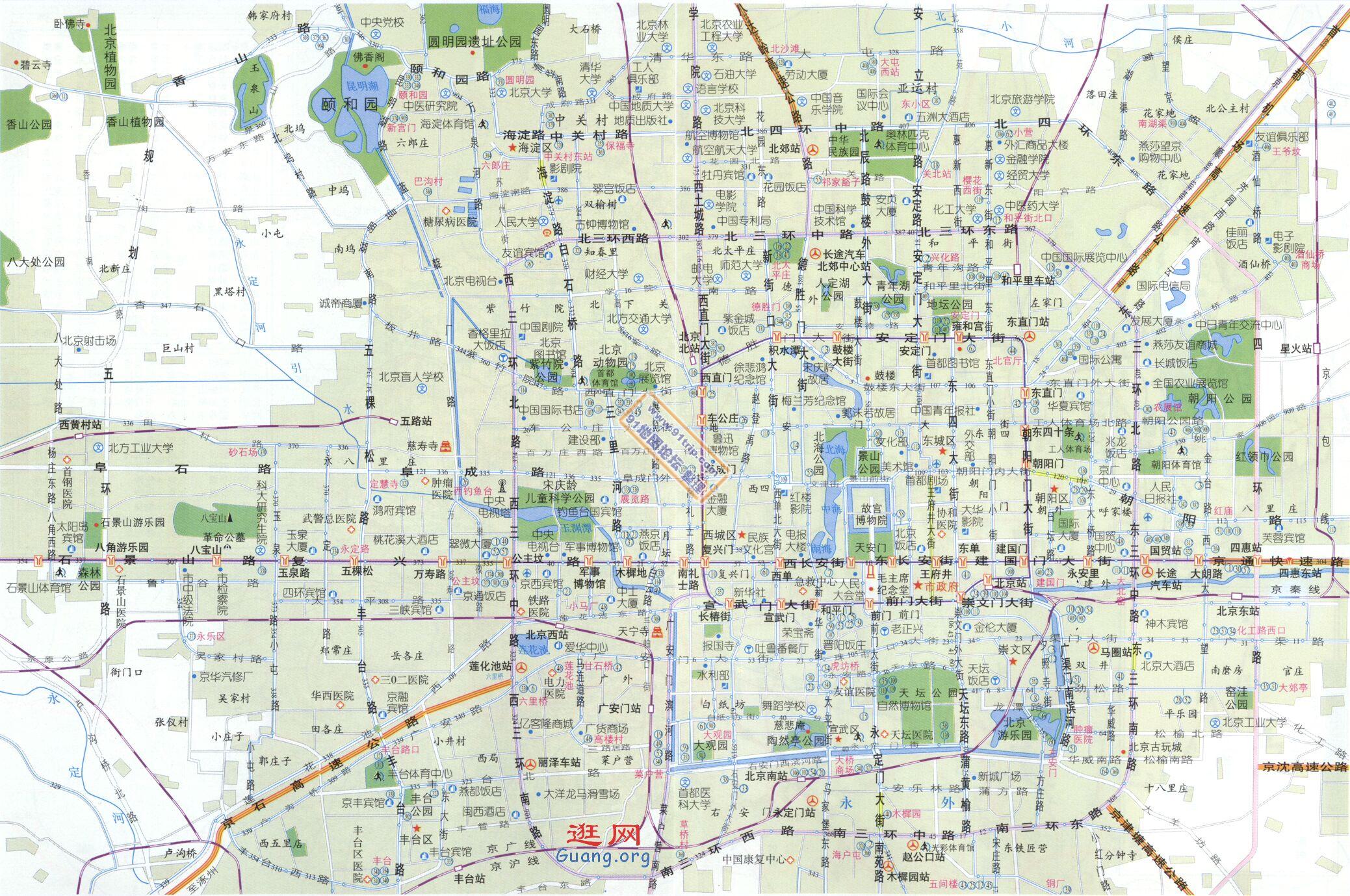 北京市区地图_北京地图查询