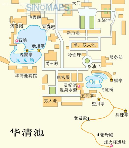 华清池_西安市旅游景点地图查询