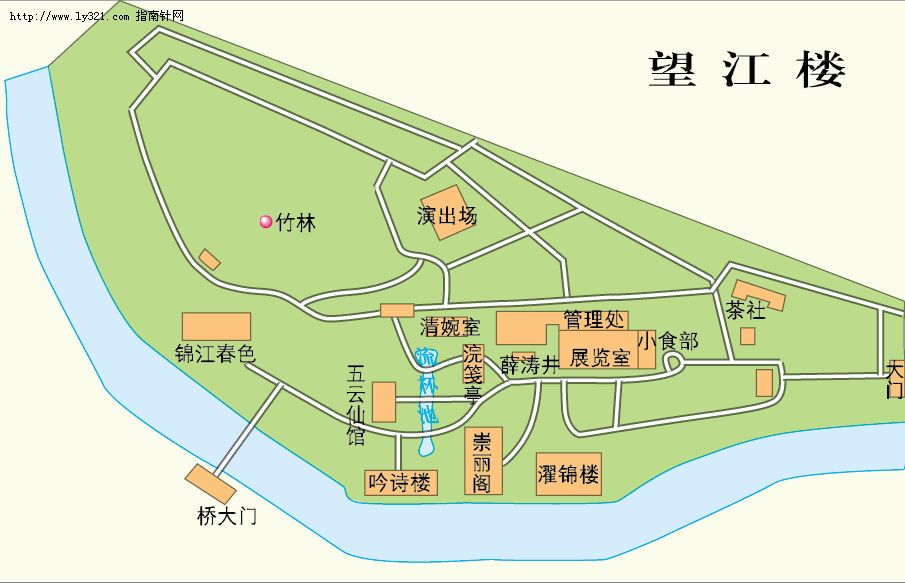 成都望江楼地图_成都市旅游景点地图查询