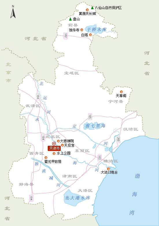 天津地图图片