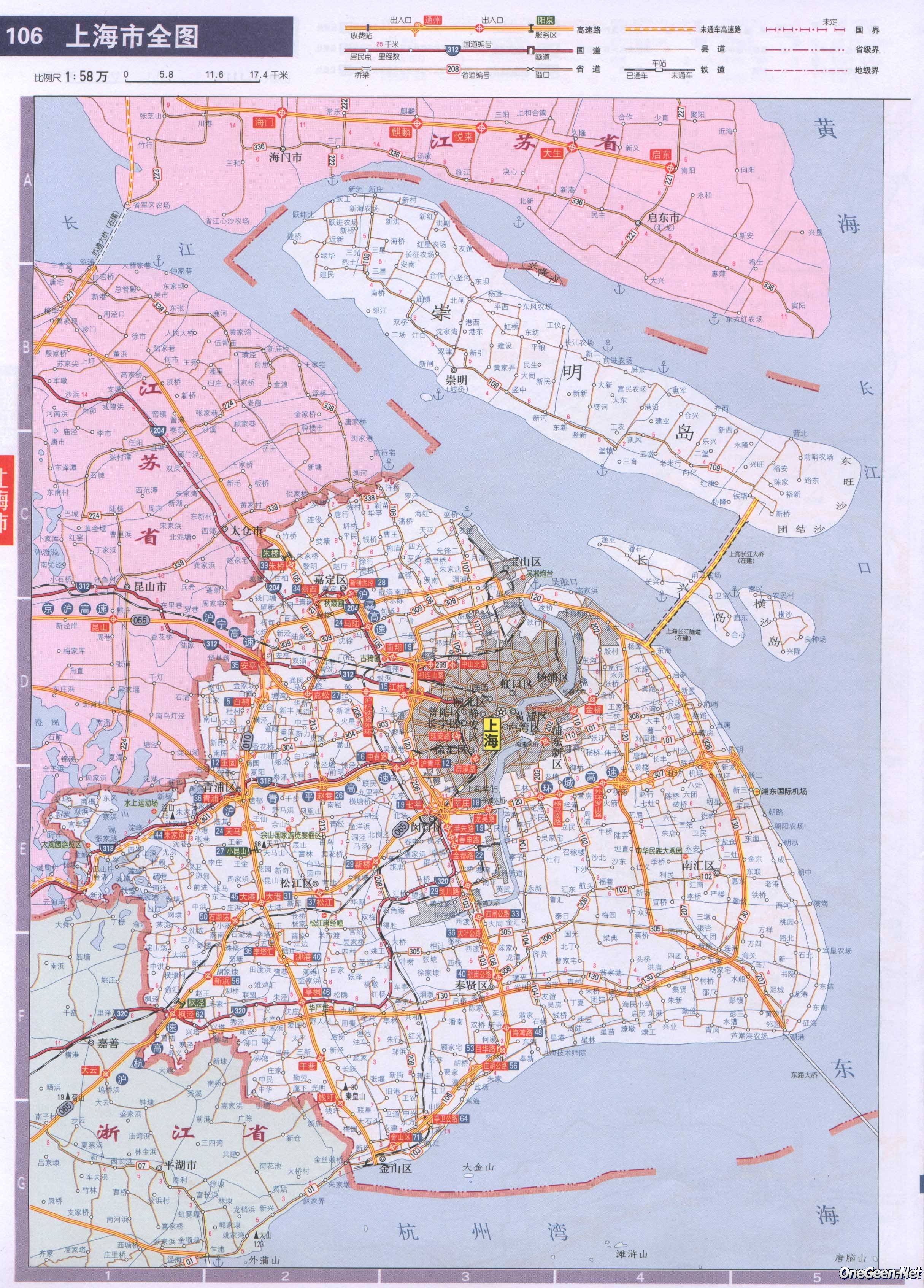 上海交通地图全图