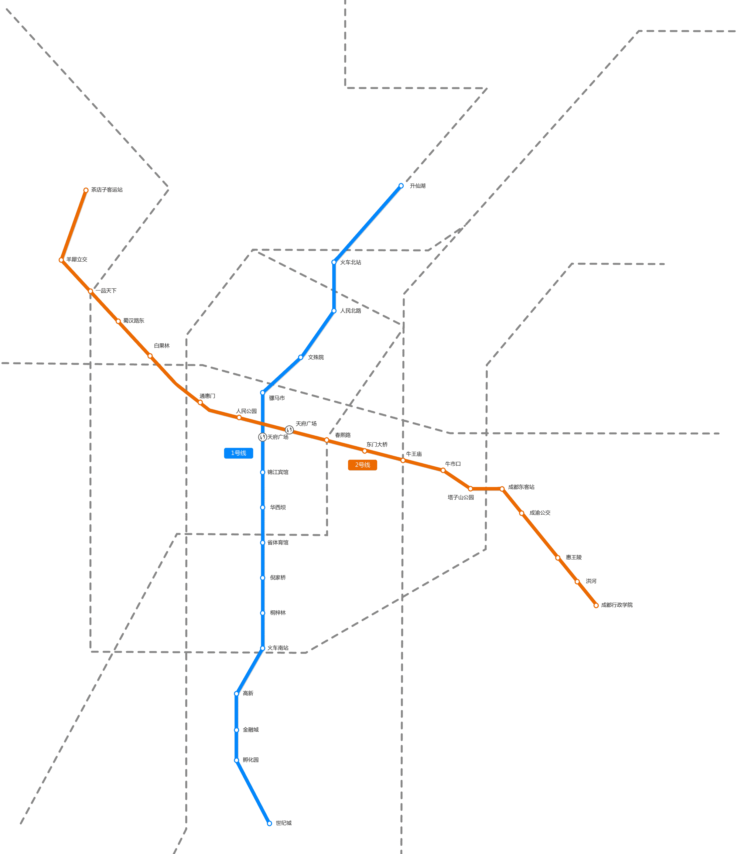 成都地铁线路图(高清)