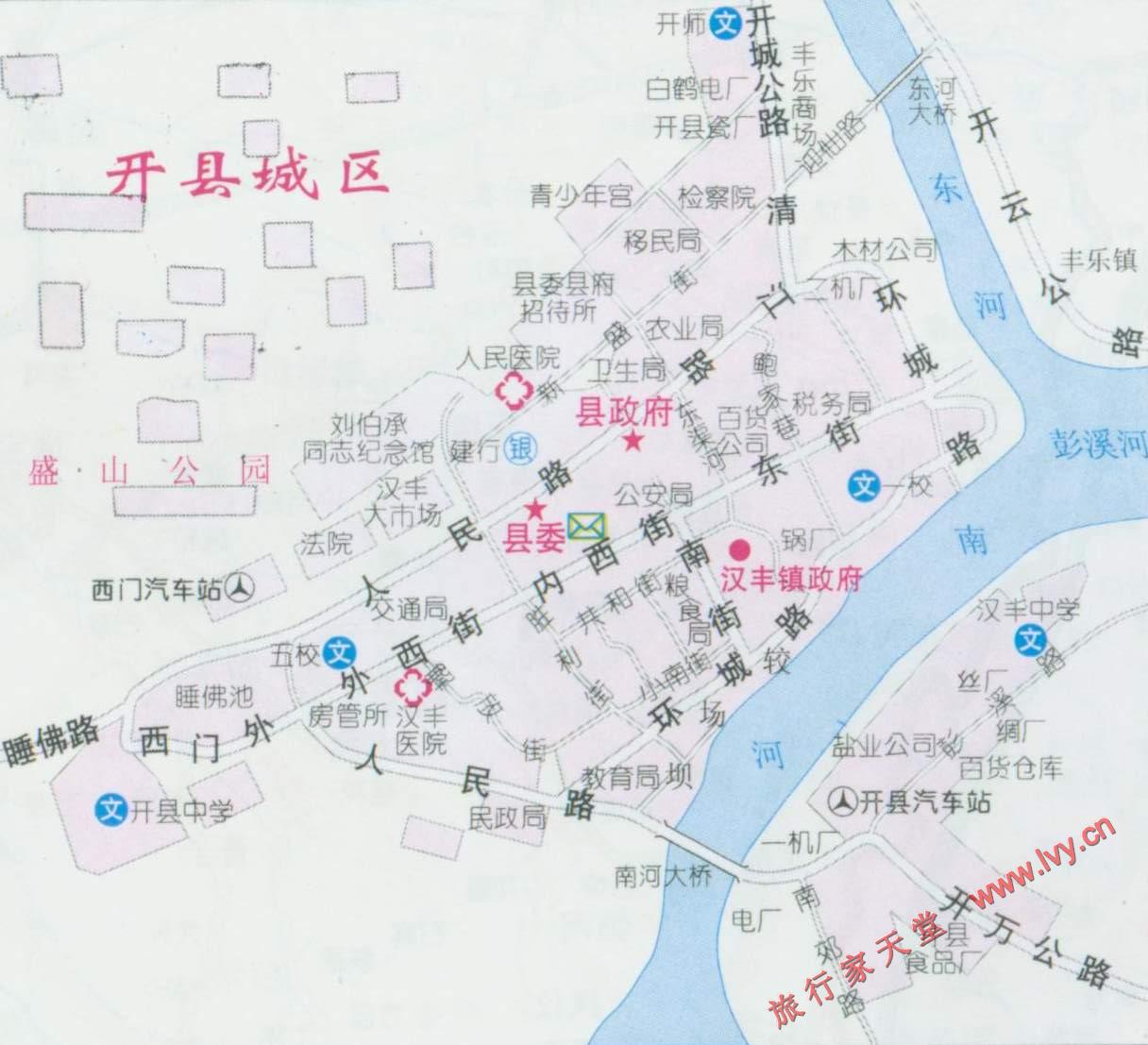开县城区地图_重庆地图库图片
