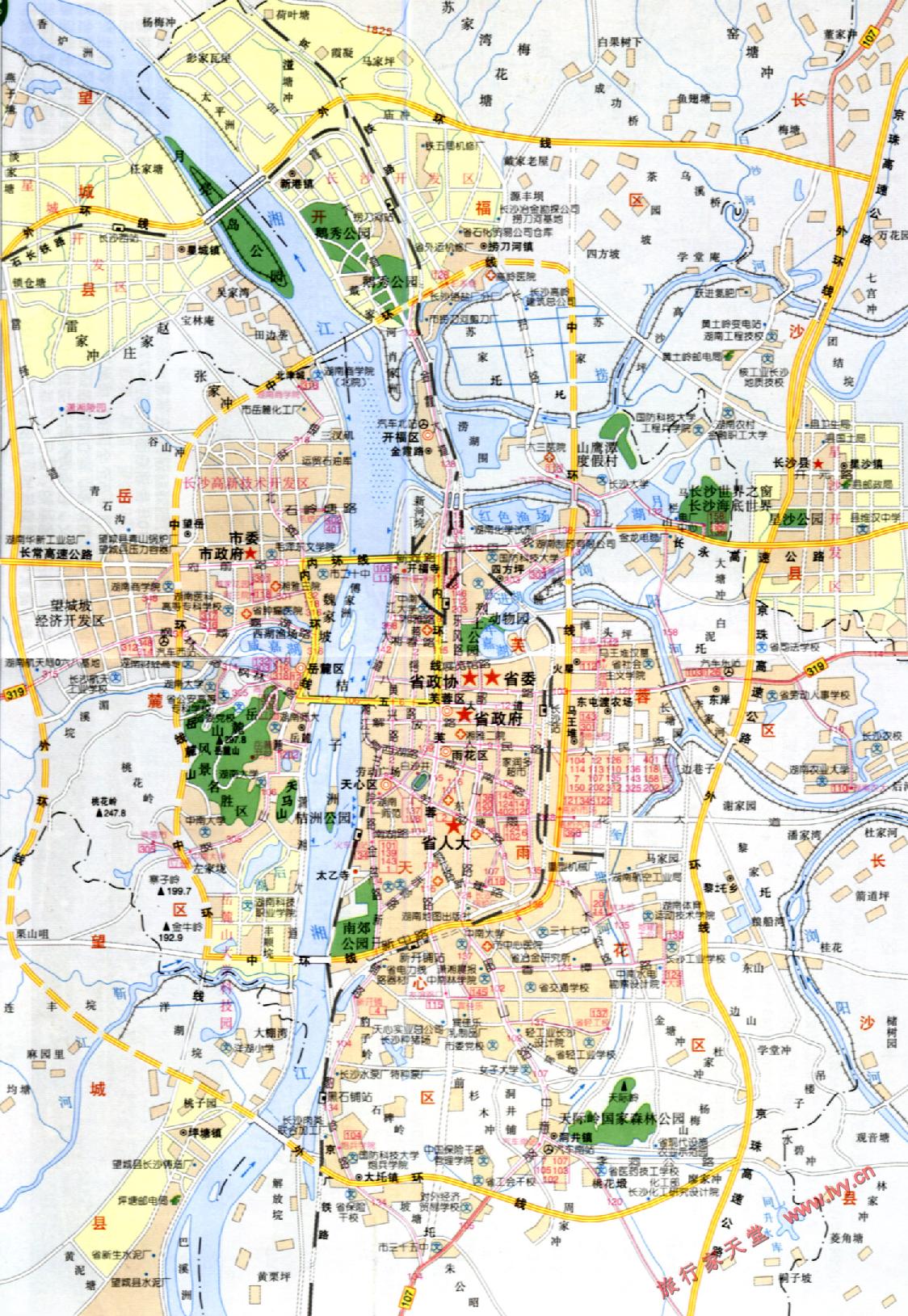 长沙市区地图