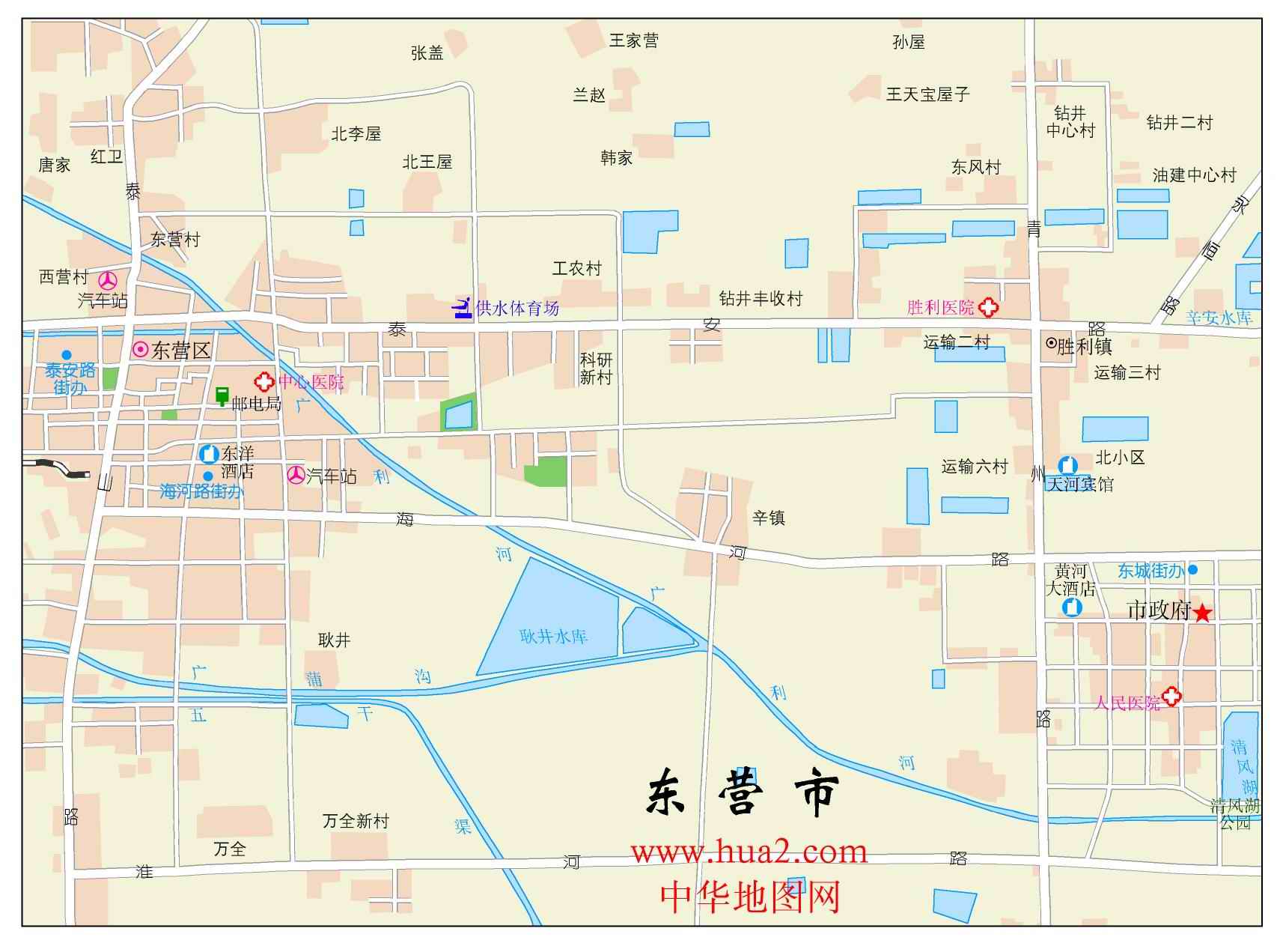 东营市市区地图