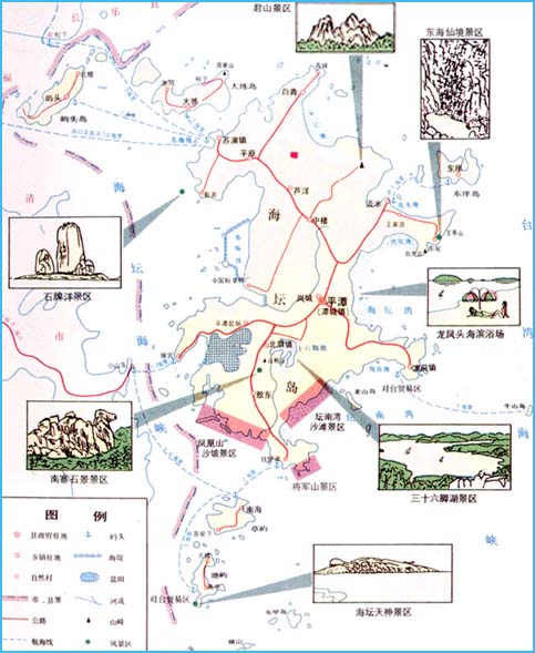 平潭旅游地图_福州市地图查询