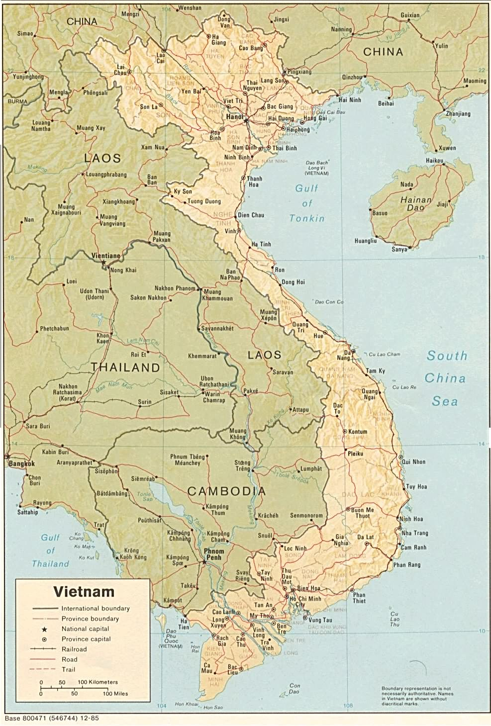 越南地图英文版图片