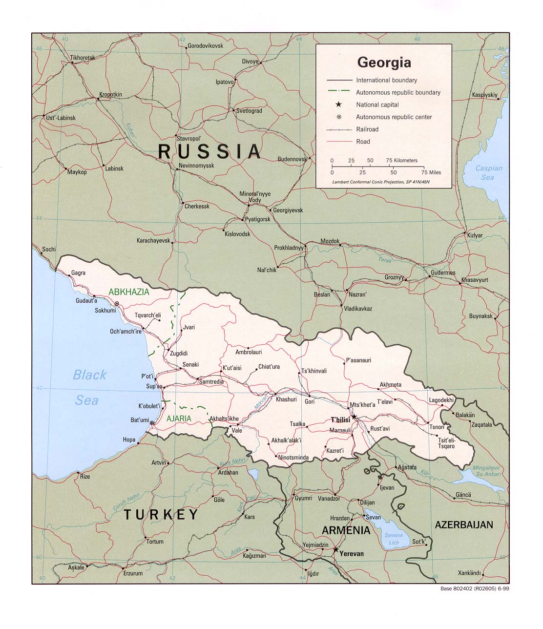 格鲁吉亚地图英文版_格鲁吉亚地图查询