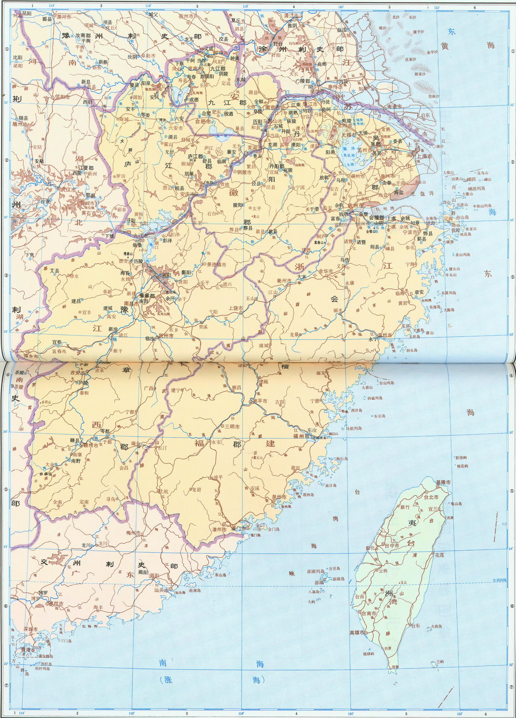 历史地图:扬州刺史部(东汉)_史稿地图地图库_地图