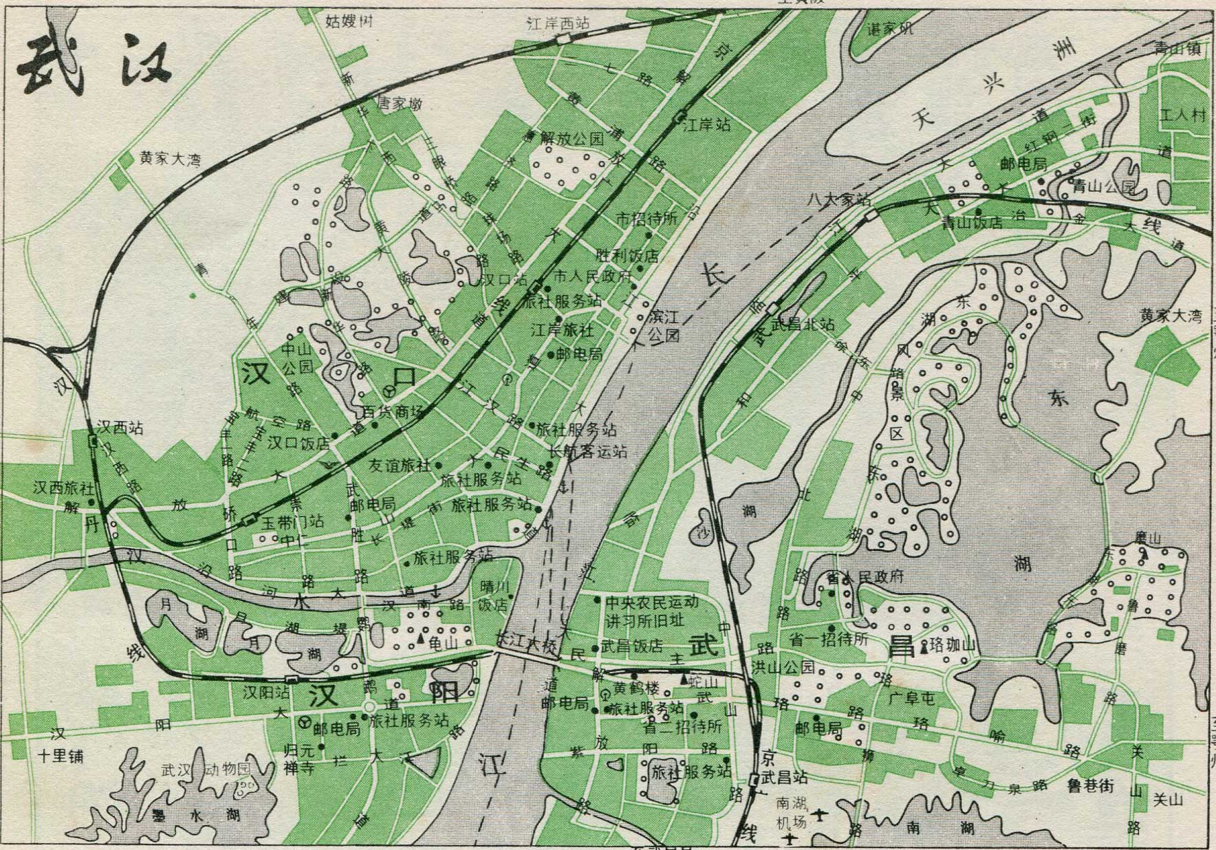 武汉市铁路线路图