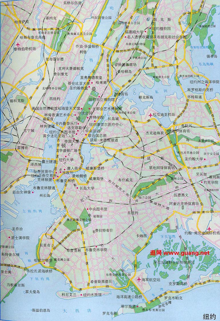 纽约城市地图