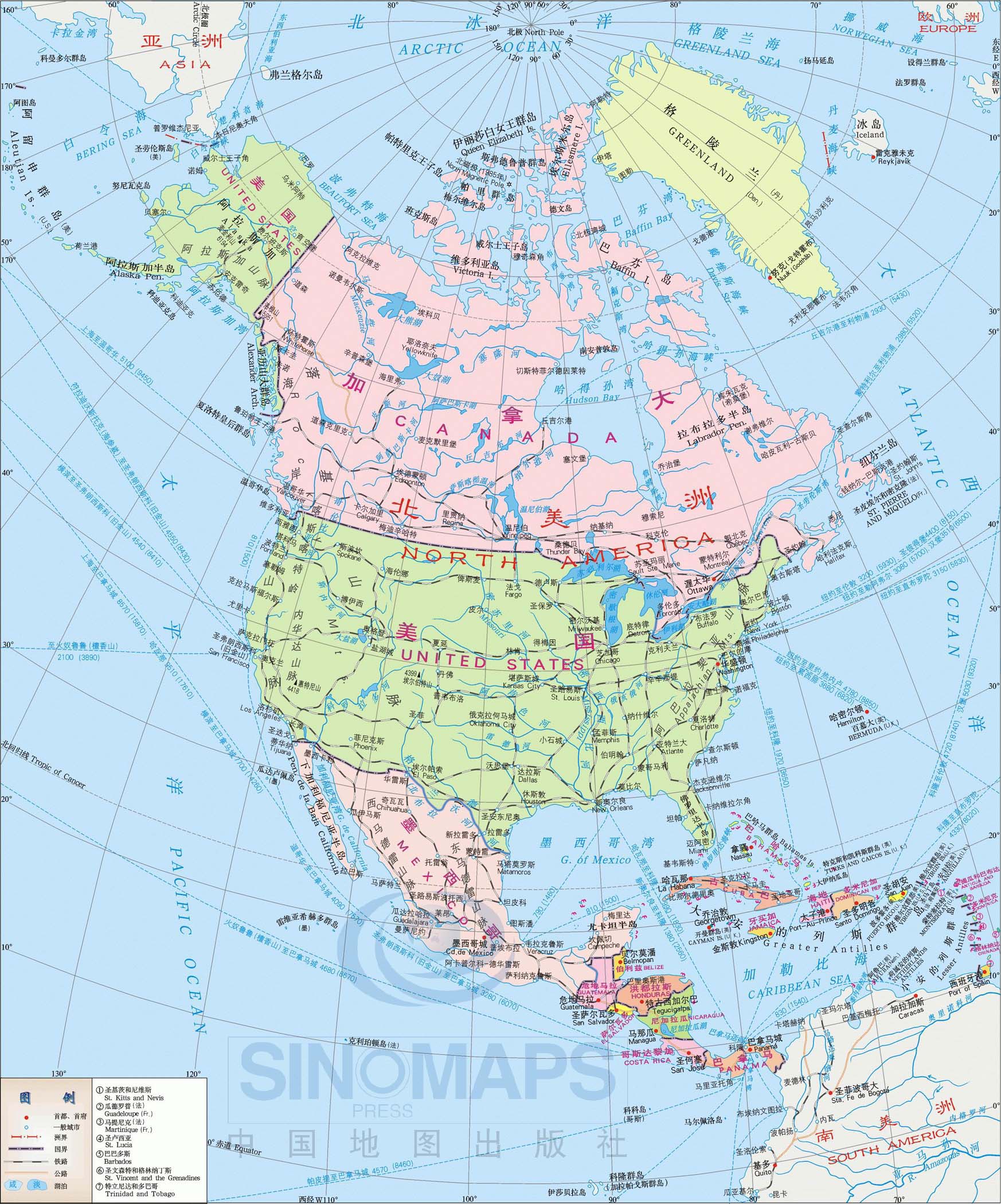 加拿大交通地图,加拿大旅游景点地图查询  地之图 世界地图 北美洲