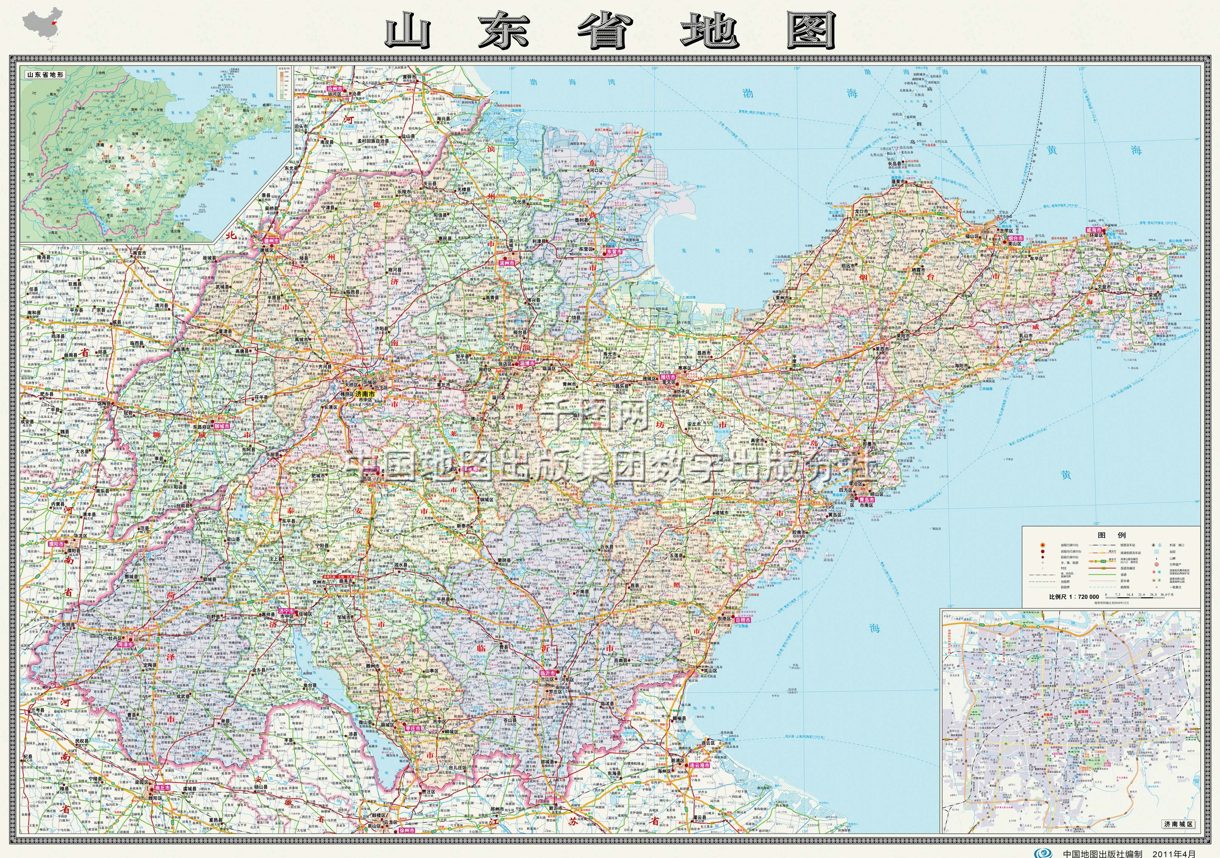 淄博市地图高清版大图