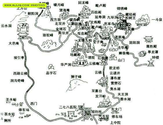上方山旅游地图_北京地图查询
