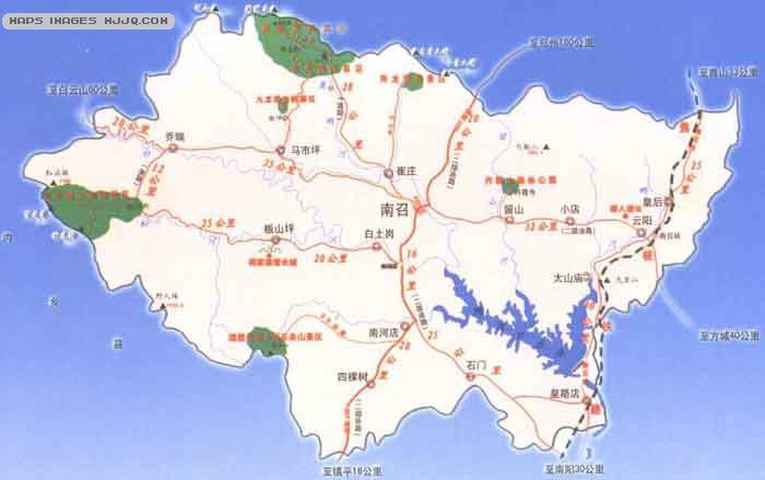 南召县旅游地图图片
