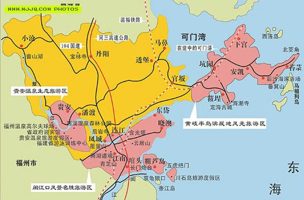 连江旅游地图