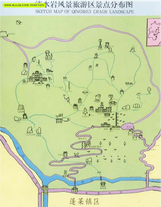 仙公山导游图 - 福建地图图片