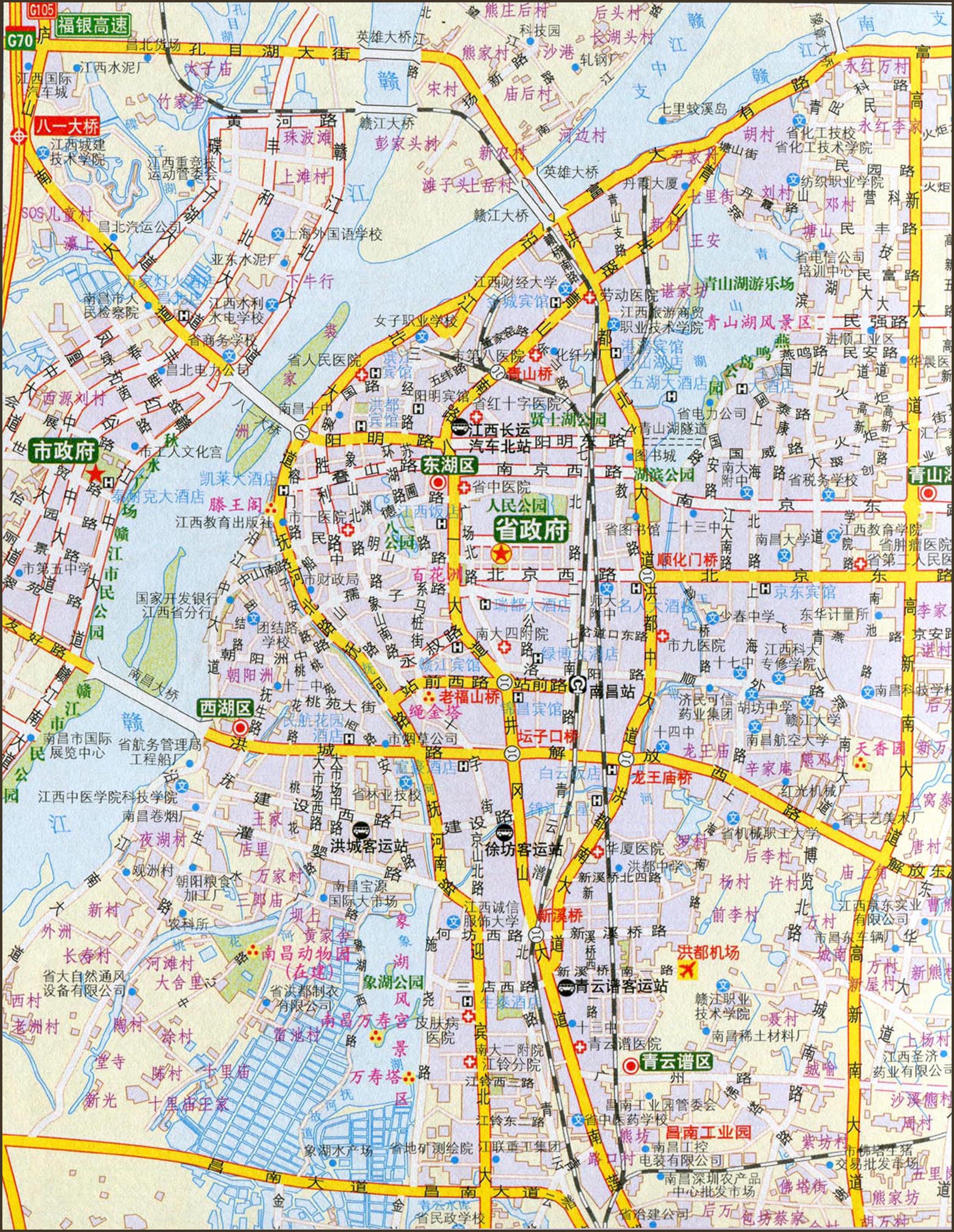 南昌交通地图2017版图片