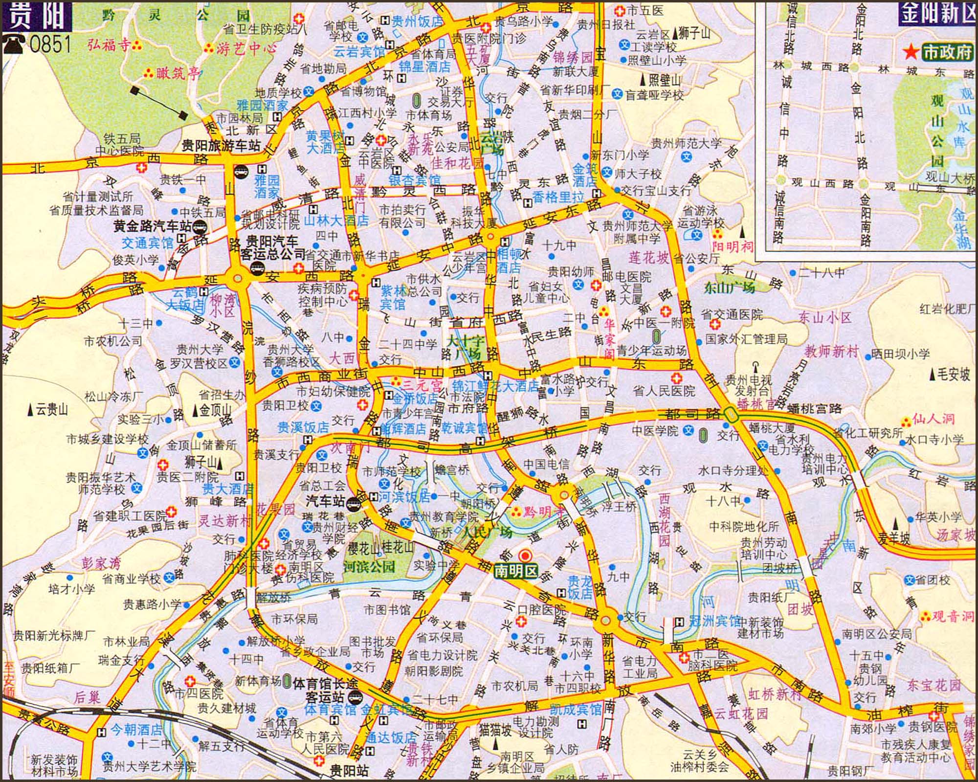 贵阳交通地图2014版_贵阳地图库; 贵阳市交通地图册; 2014中国旅游图片