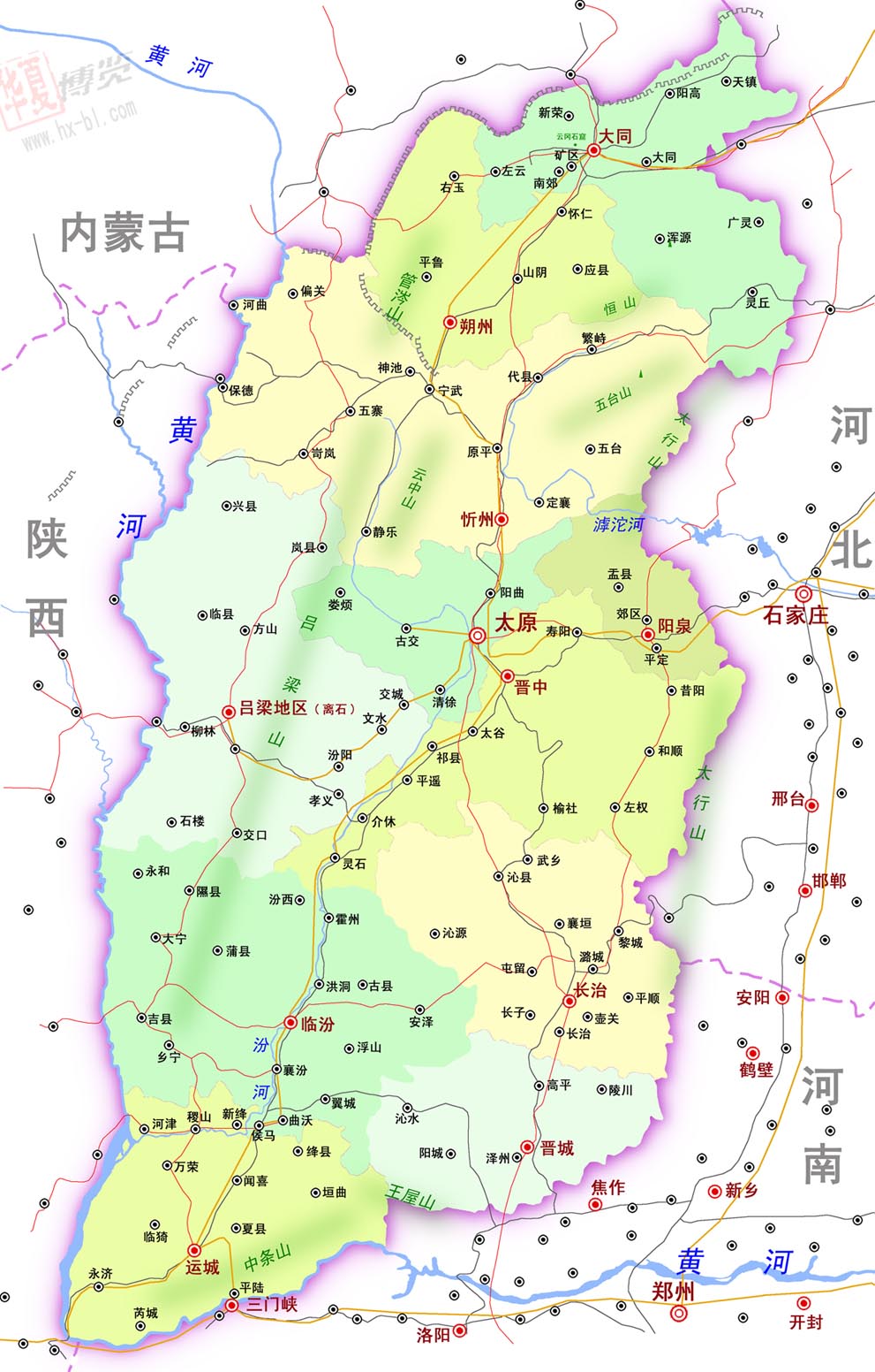 山西省地图图片; 山西旅游地图全图 山西省地图全图|山西地图全图_37图片
