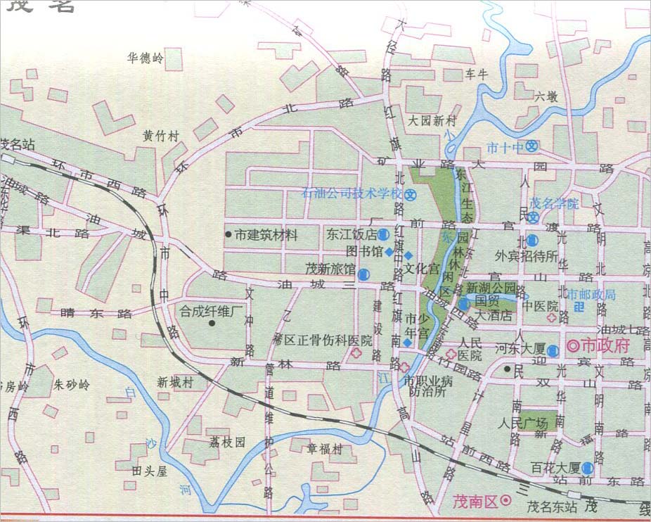 茂名城区地图