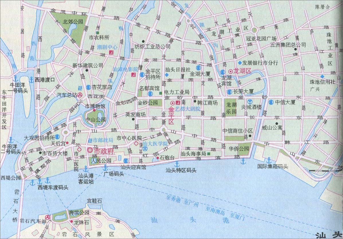 汕头城区地图