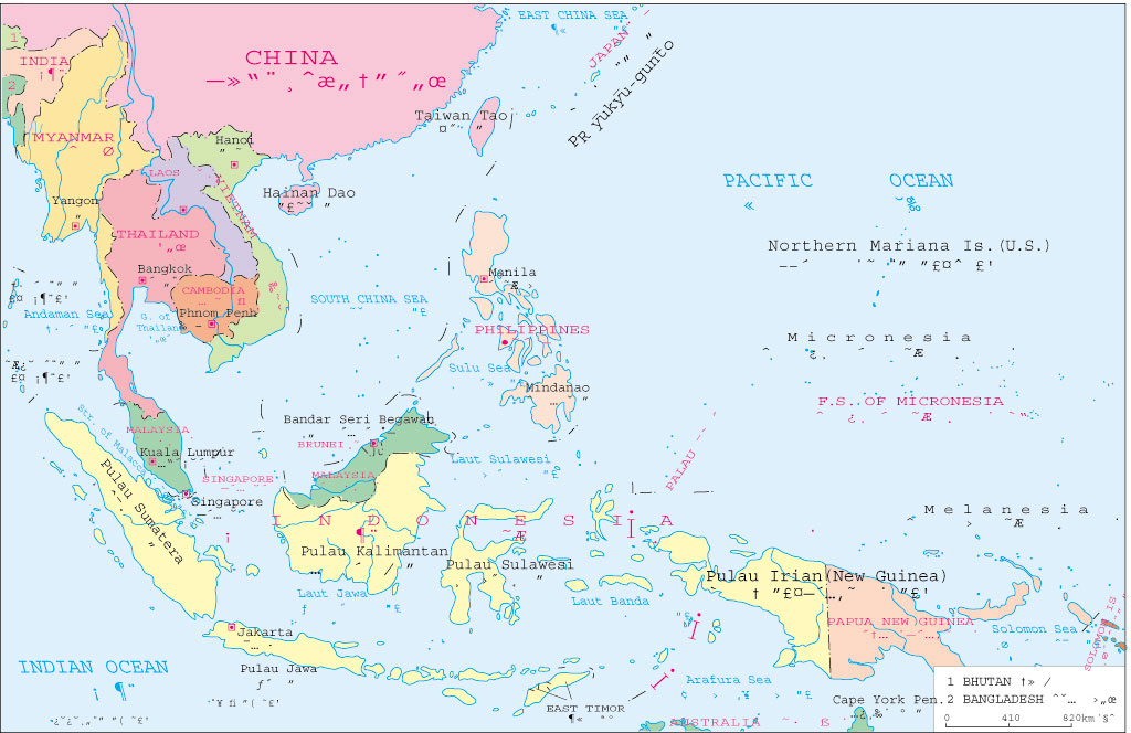 东南亚政区简图_亚洲地图库图片