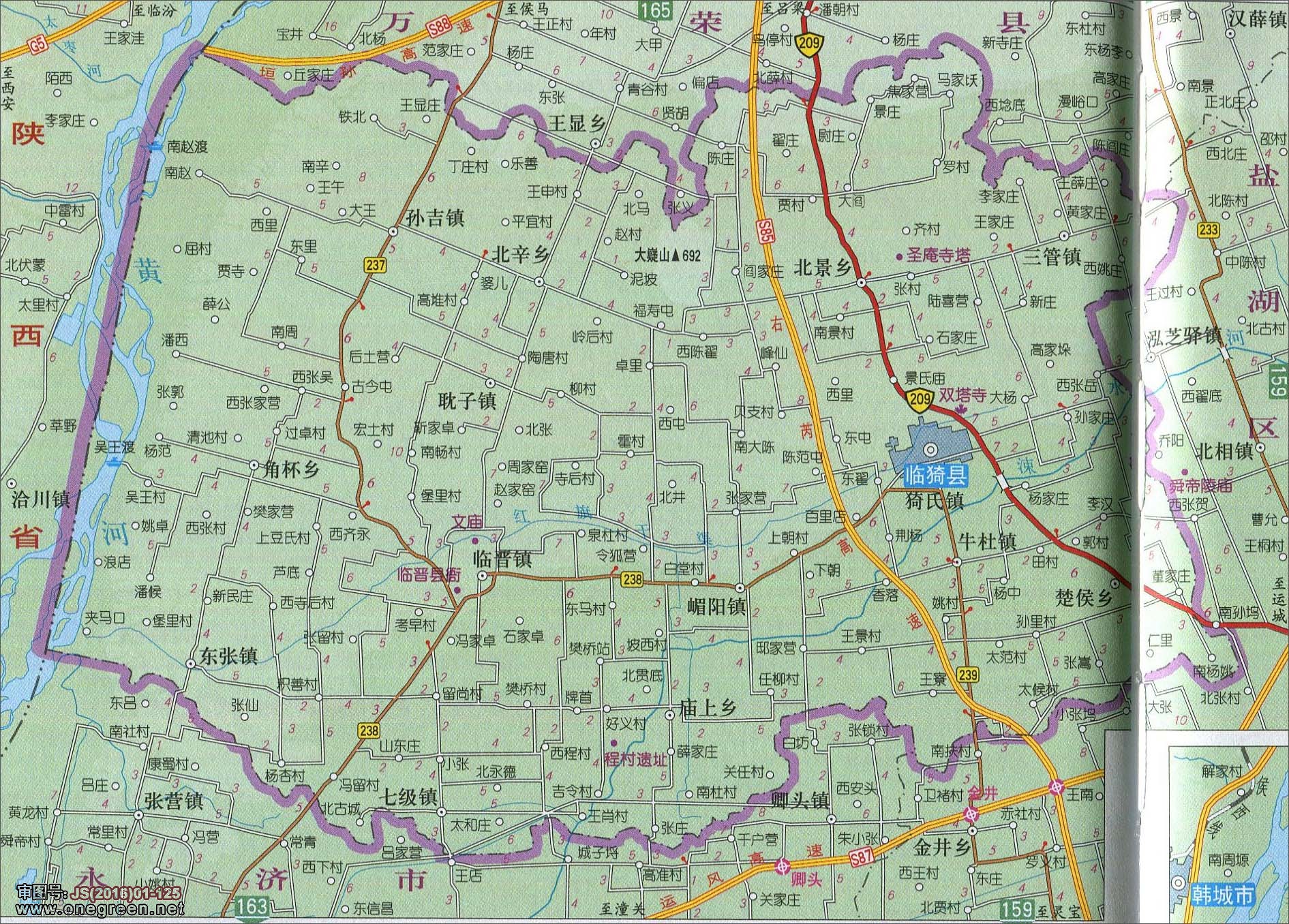 长治  晋城  朔州  晋中  运城  忻州  临汾 上一张地图: 绛县地图图片