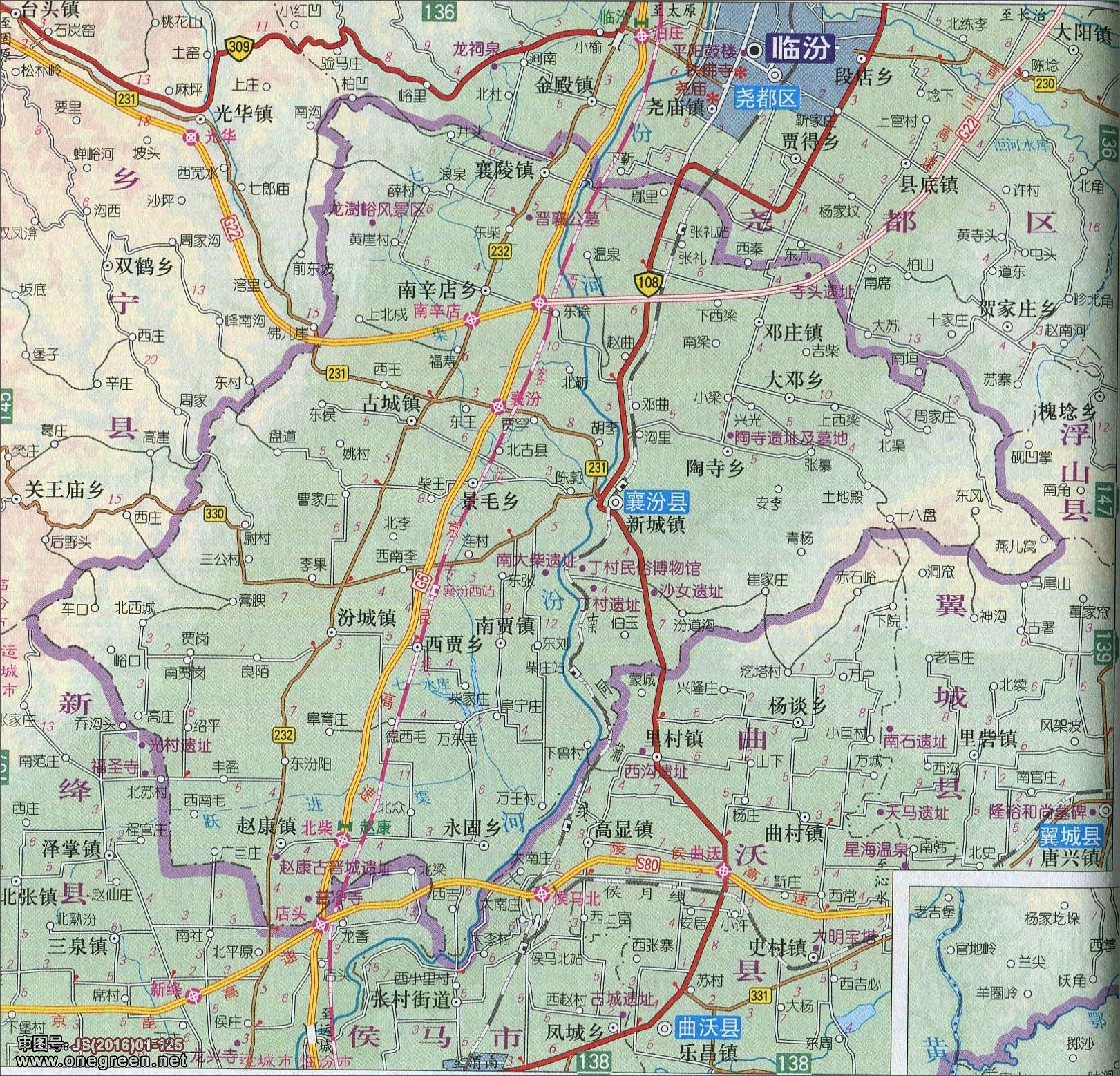 襄垣县地图图片