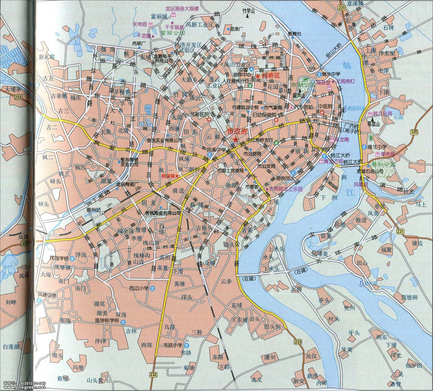 潮州城区地图