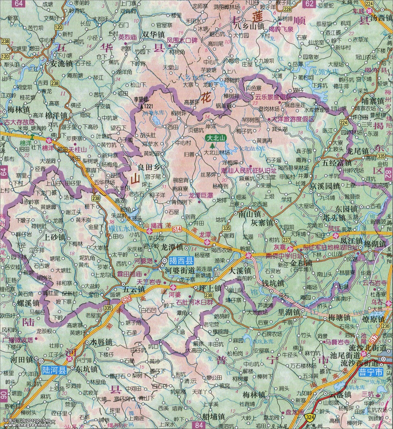 地图库 中国地图 广东 揭阳 >> 揭西县地图    世界各国 | 中国各地图片