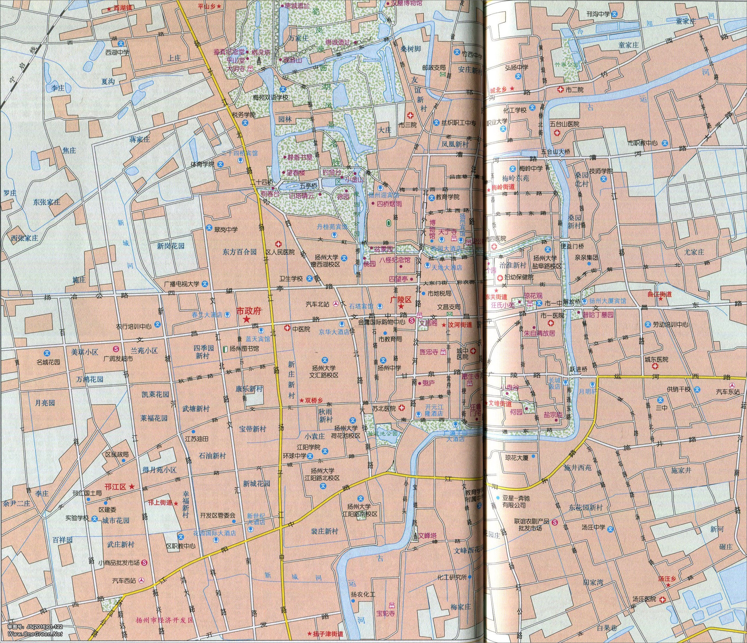 扬州城区地图