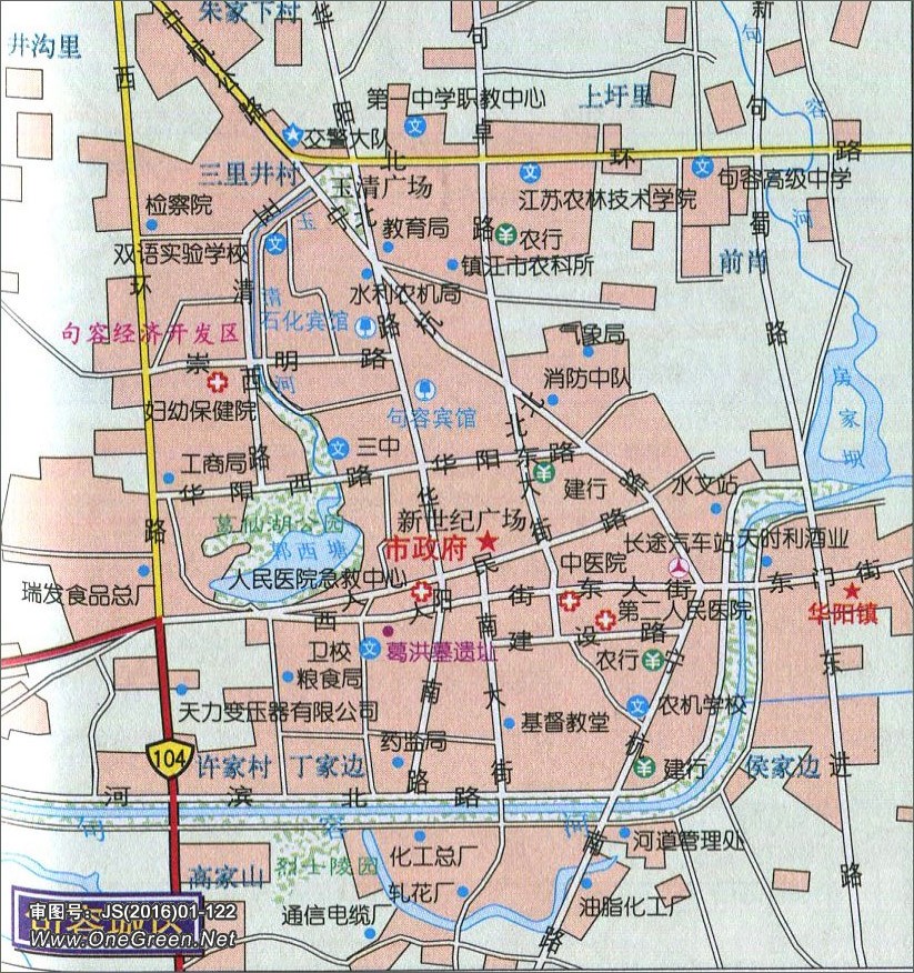 京口区_润州区_丹徒区_扬中市地图  | 镇江 |  下一张地图: 句容市图片