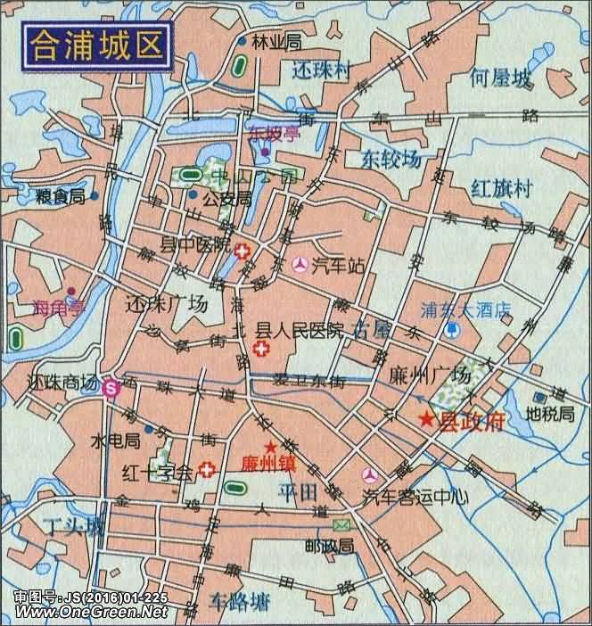 合浦城区地图图片