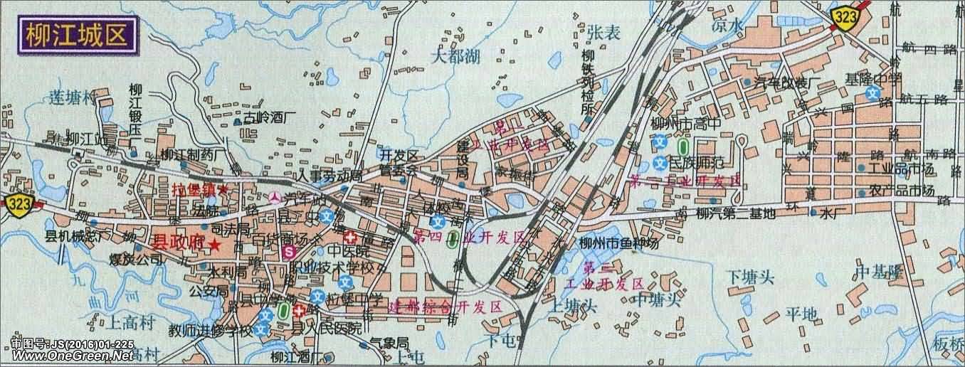 柳江城区地图图片