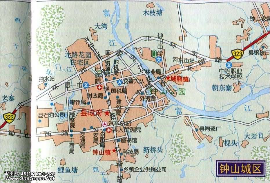 钟山县城区地图_贺州地图库