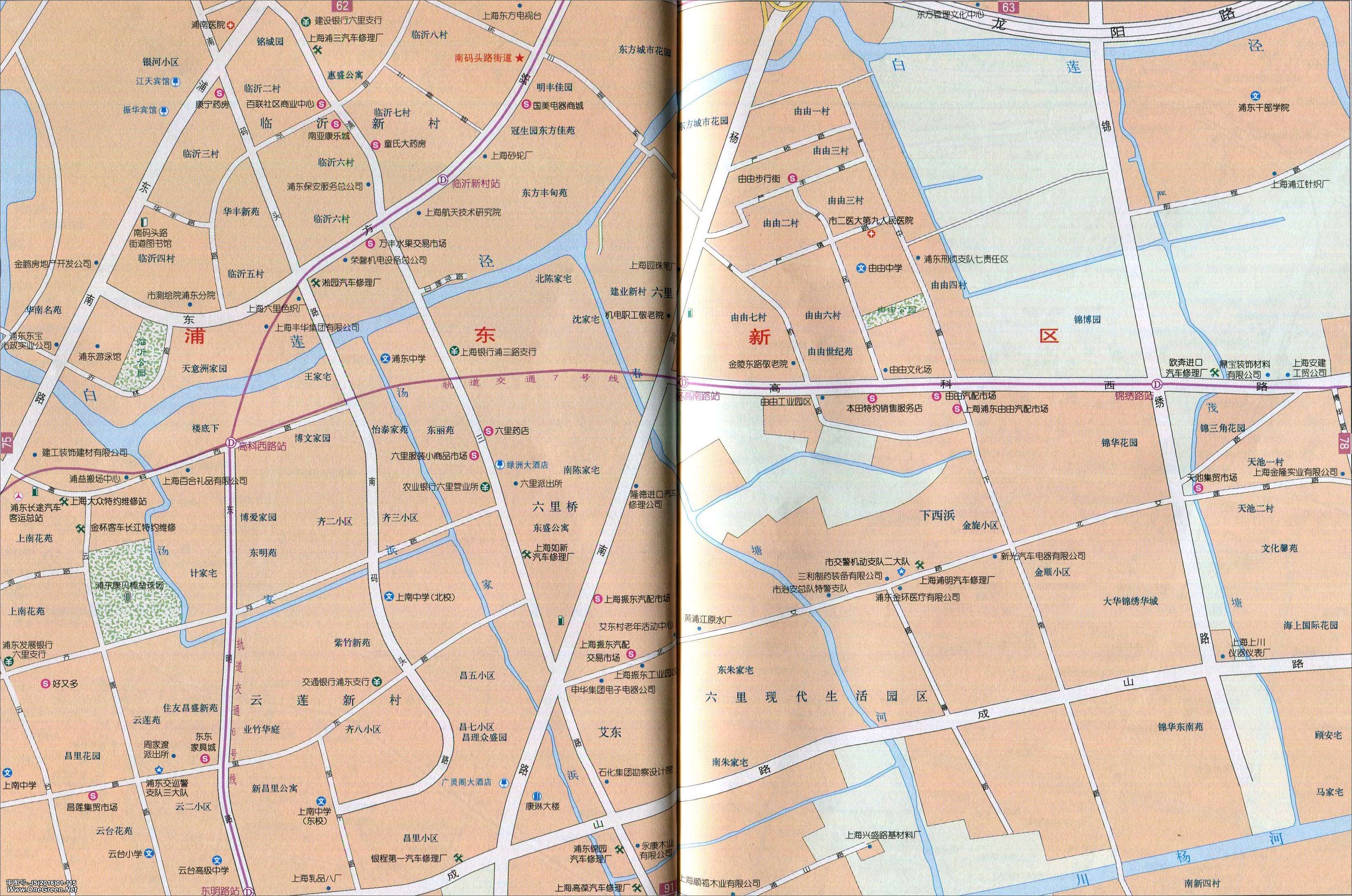浦东新区六里桥地图