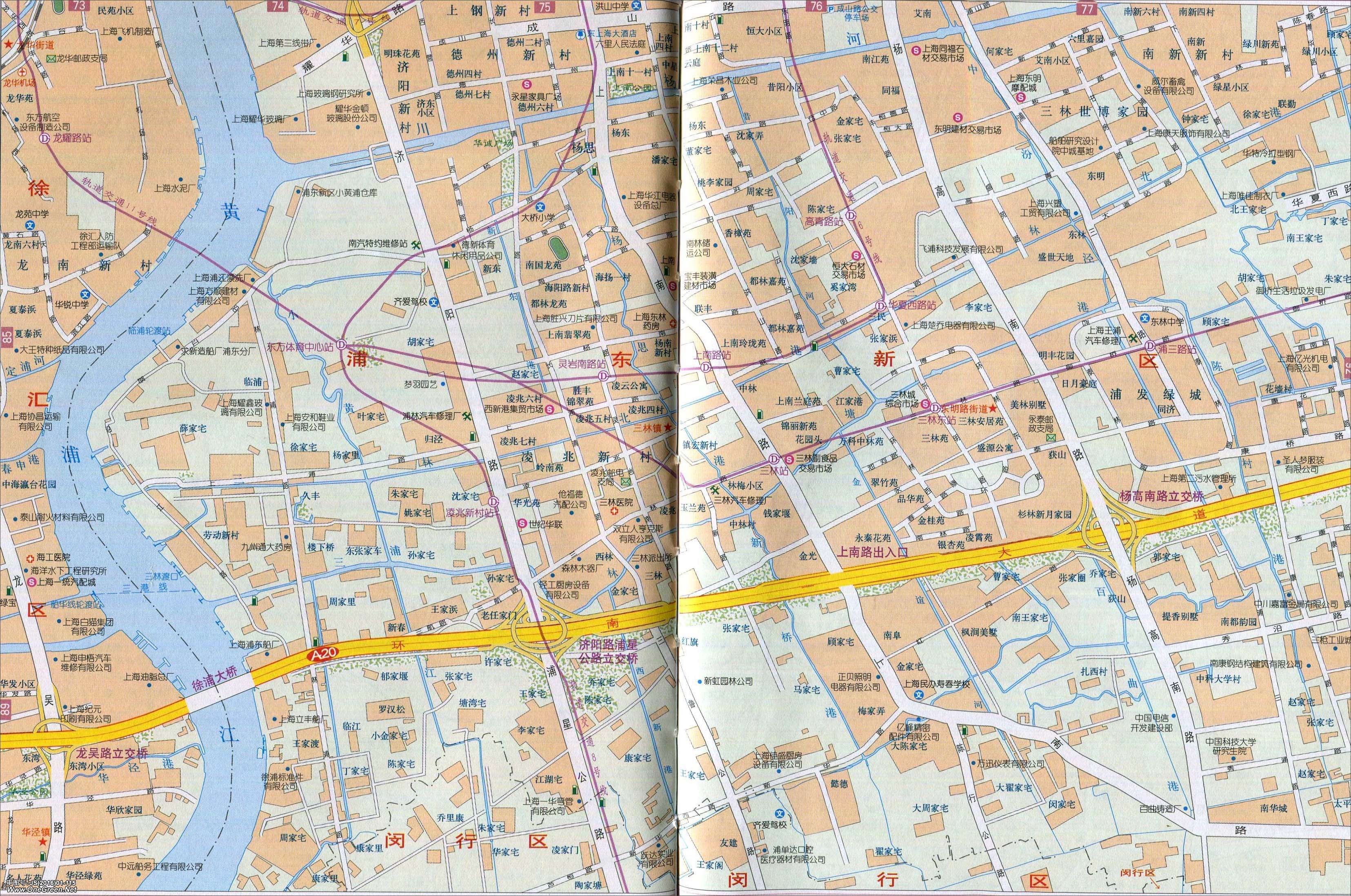三林镇东明路街道地图图片