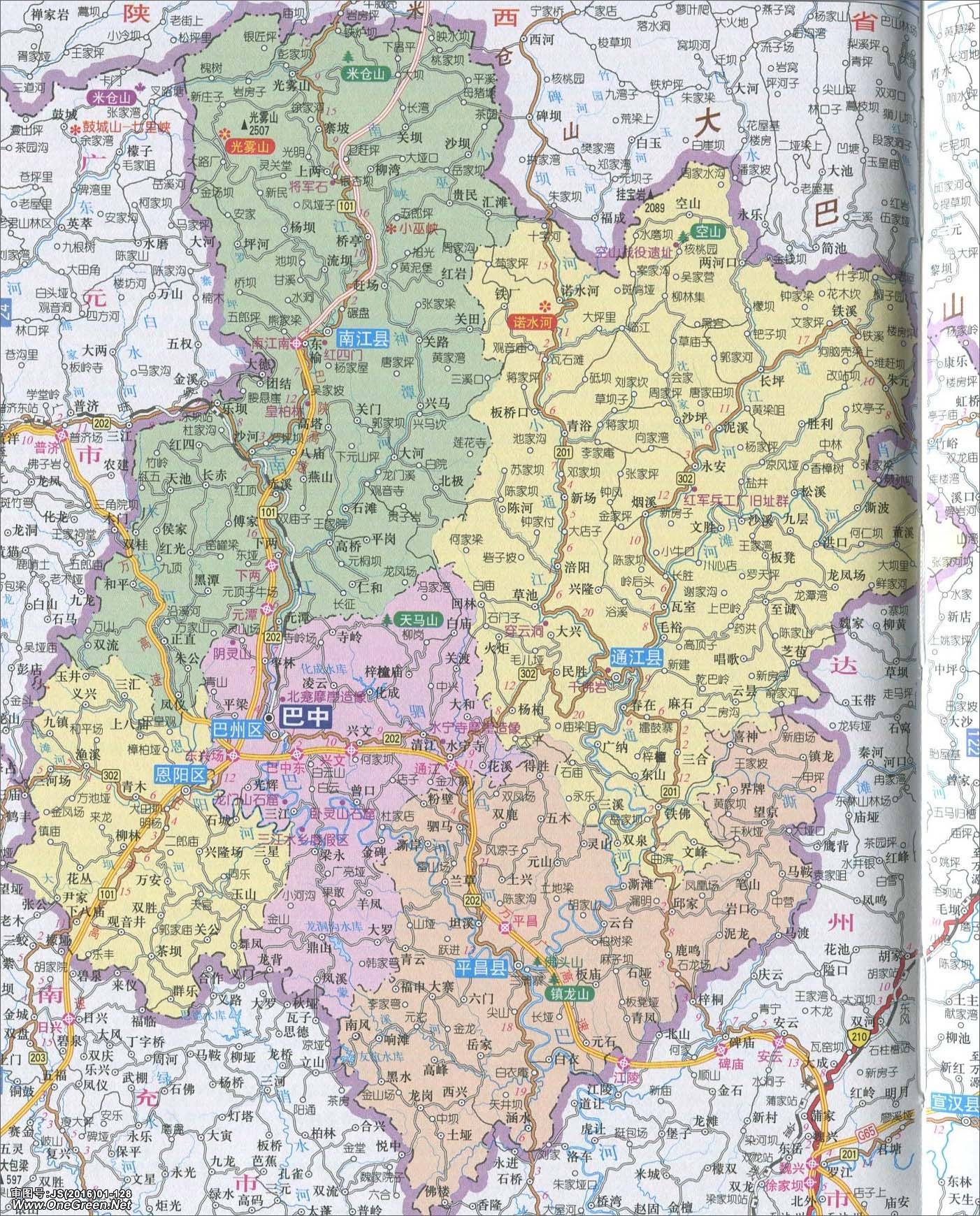 四川巴中市市区地图  | 巴中 |  下一张地图: 巴州区_恩阳区_平昌县图片
