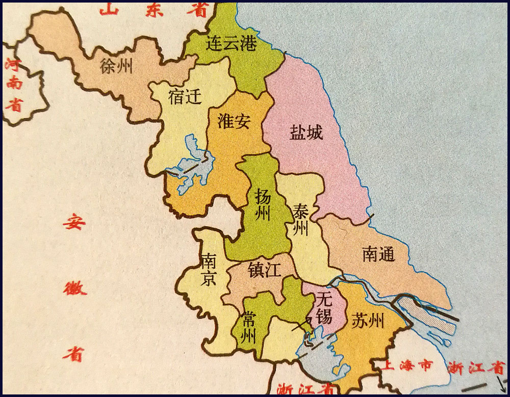 江苏地图简图