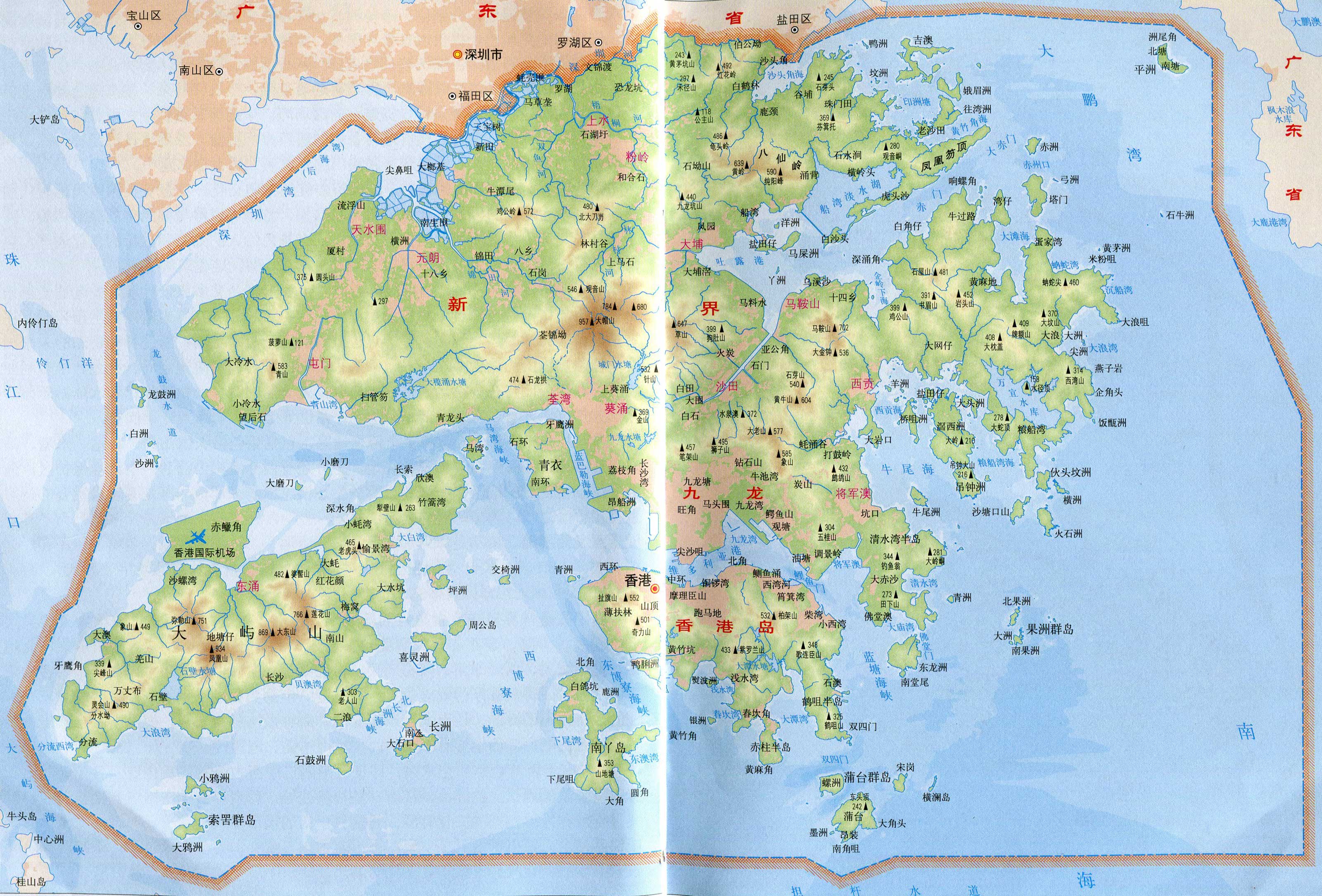 香港各区地图,香港地图全图大图 - 伤感说说吧