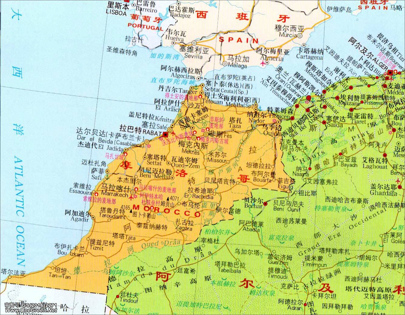 摩洛哥地图