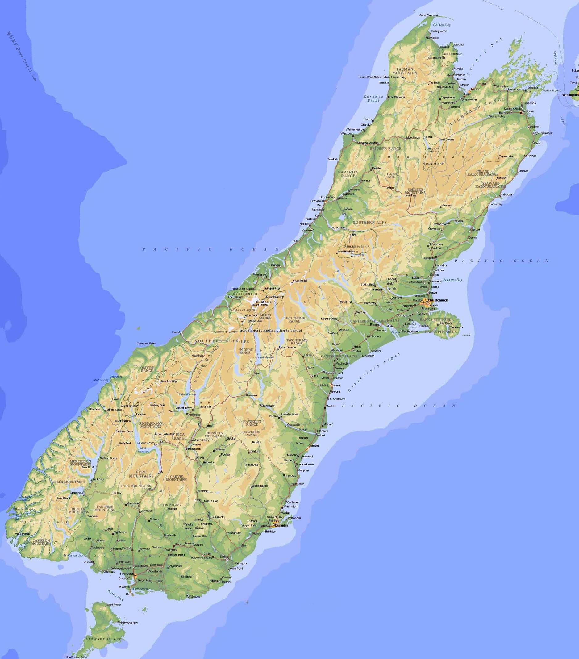 新西兰地图轮廓像什么动物?