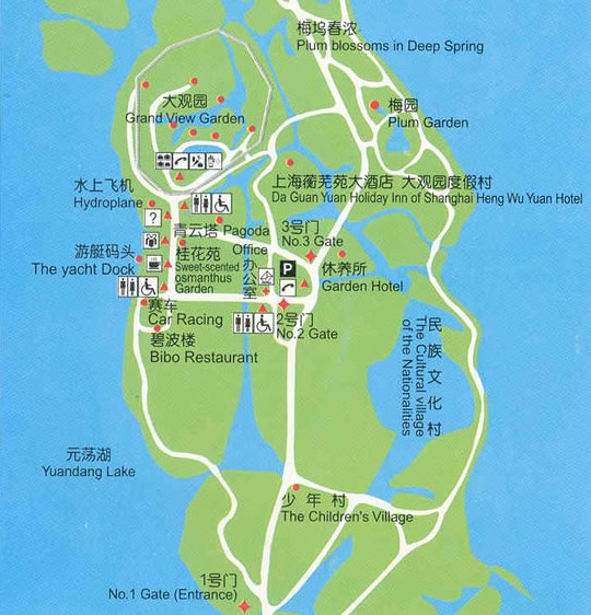 大观园导游地图